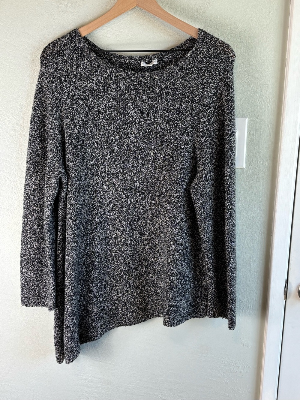 Bundle 2/$30! J. Jill Pure Jill Sz L Petite Black & White Marled Sweater